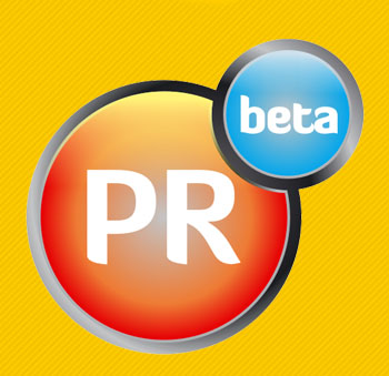 Logo PRbeta galben